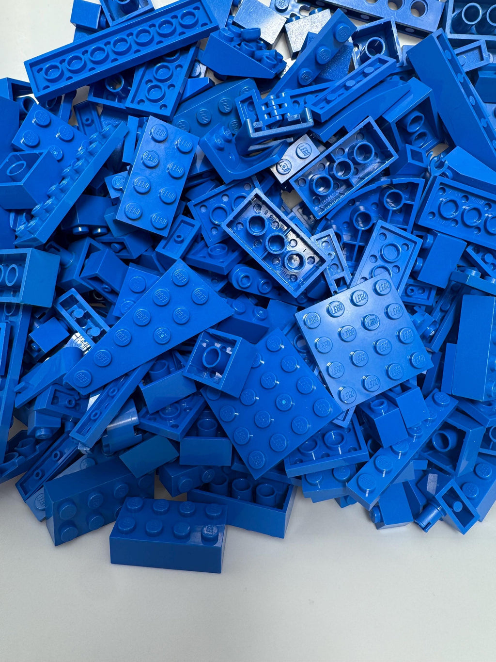 300pc Blue LEGO® Bricks Lot – Genuine Mixed Parts
