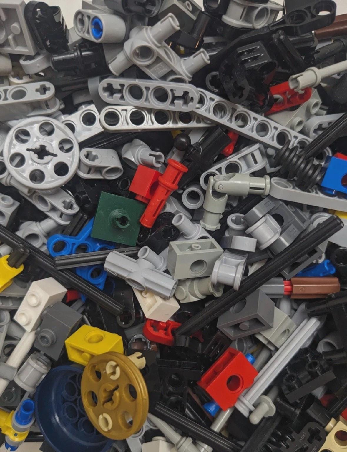 300+ LEGO® Technic Parts Lot – Pins, Axles, Connectors for MOCs