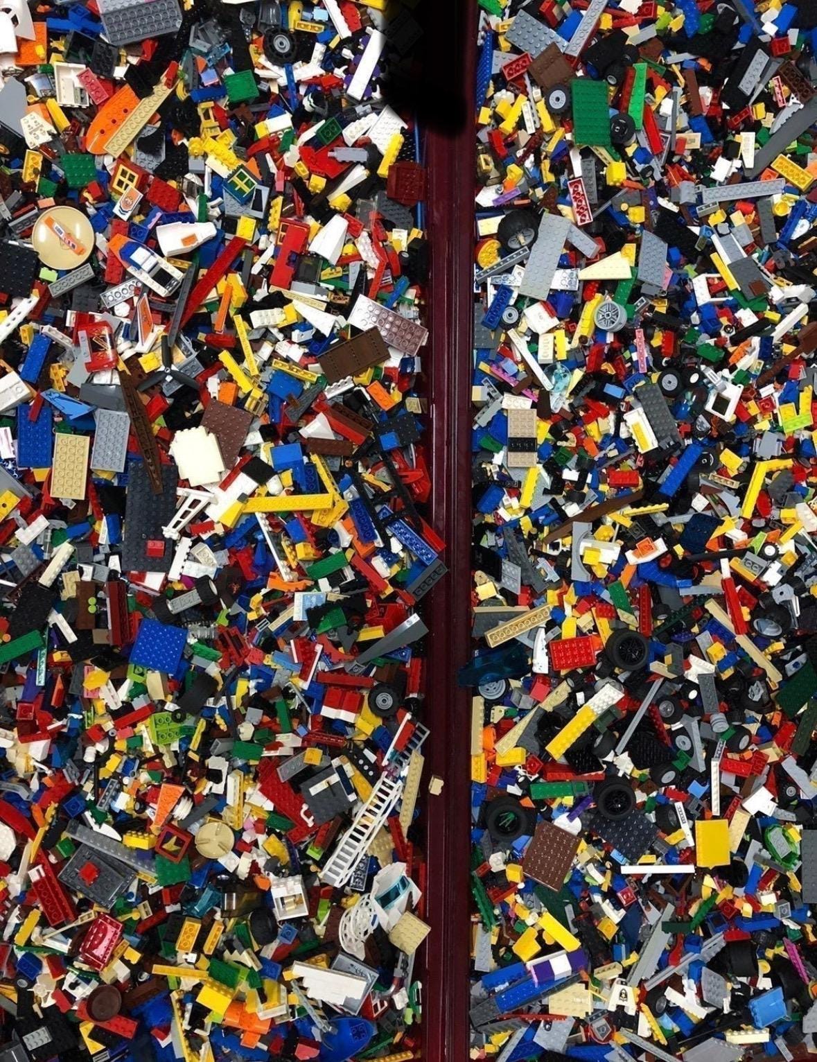 Bulk Lego for Free Play Building, MOC, STEM, Classroom and Educational Play!! - 2lbs