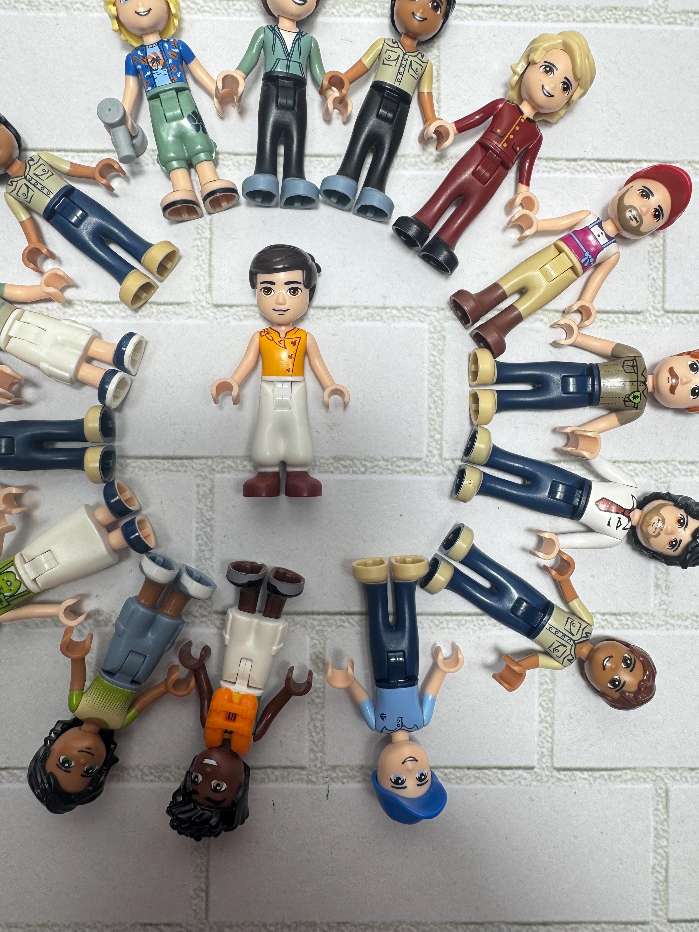 LEGO Friends Mini-Dolls – Boys Lot of 5 | Authentic LEGO Male Figures | Random Mix | Cleaned & Ready for Play | Replacement Characters