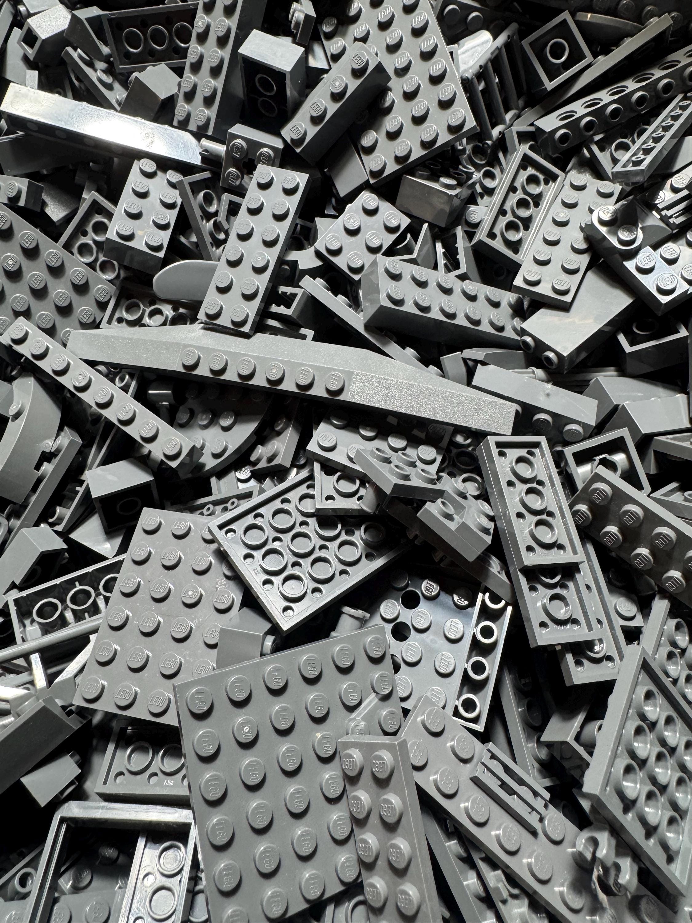 Dark Bluish Gray LEGO® Bricks – 100 Assorted Pieces for MOCs