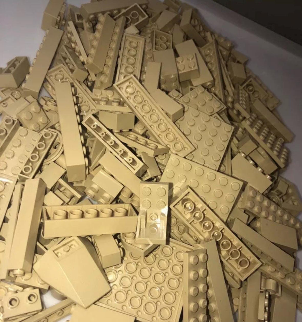 LEGO Tan Bricks Bulk Lot – 300 Pieces | Authentic LEGO Parts Mix | Ass ...