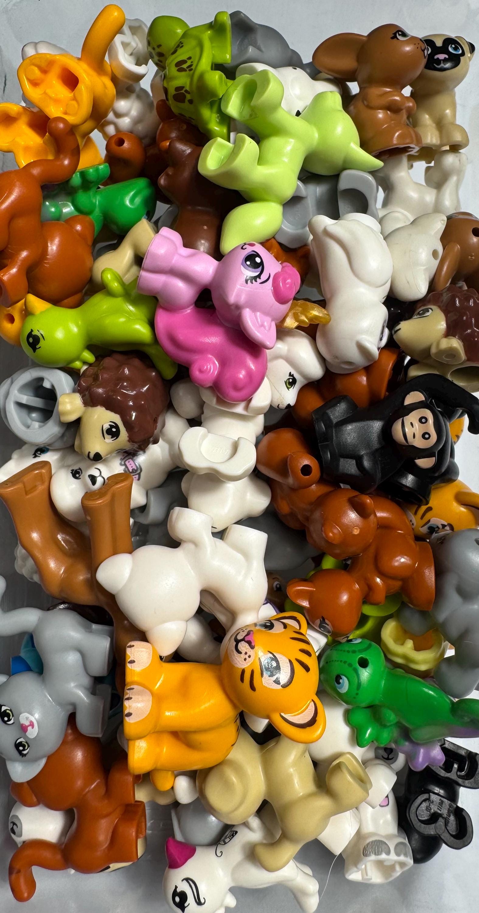 Genuine LEGO® Friends Animals Lot | 10 Assorted Pet Pack | Random Animal Bundle | Clean Used LEGO Friends Critters | Bulk