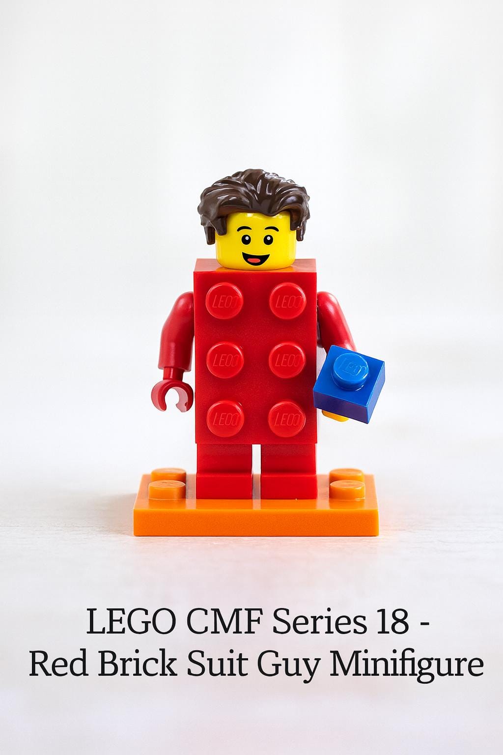 LEGO CMF Series 18 – Red Brick Suit Guy Minifigure