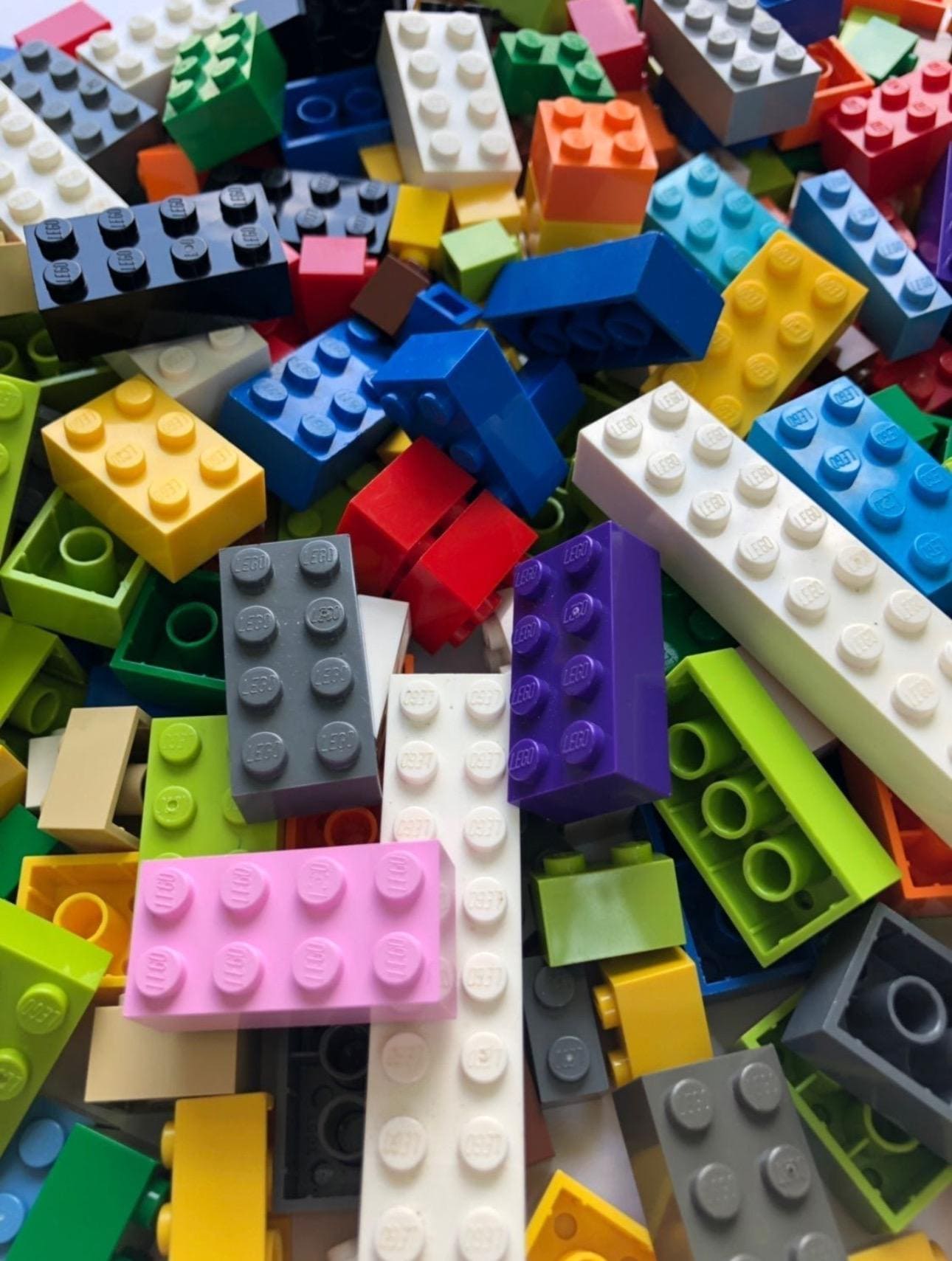 LEGO Blocks Only Assorted Sizes & Colors - 300 Piece Count