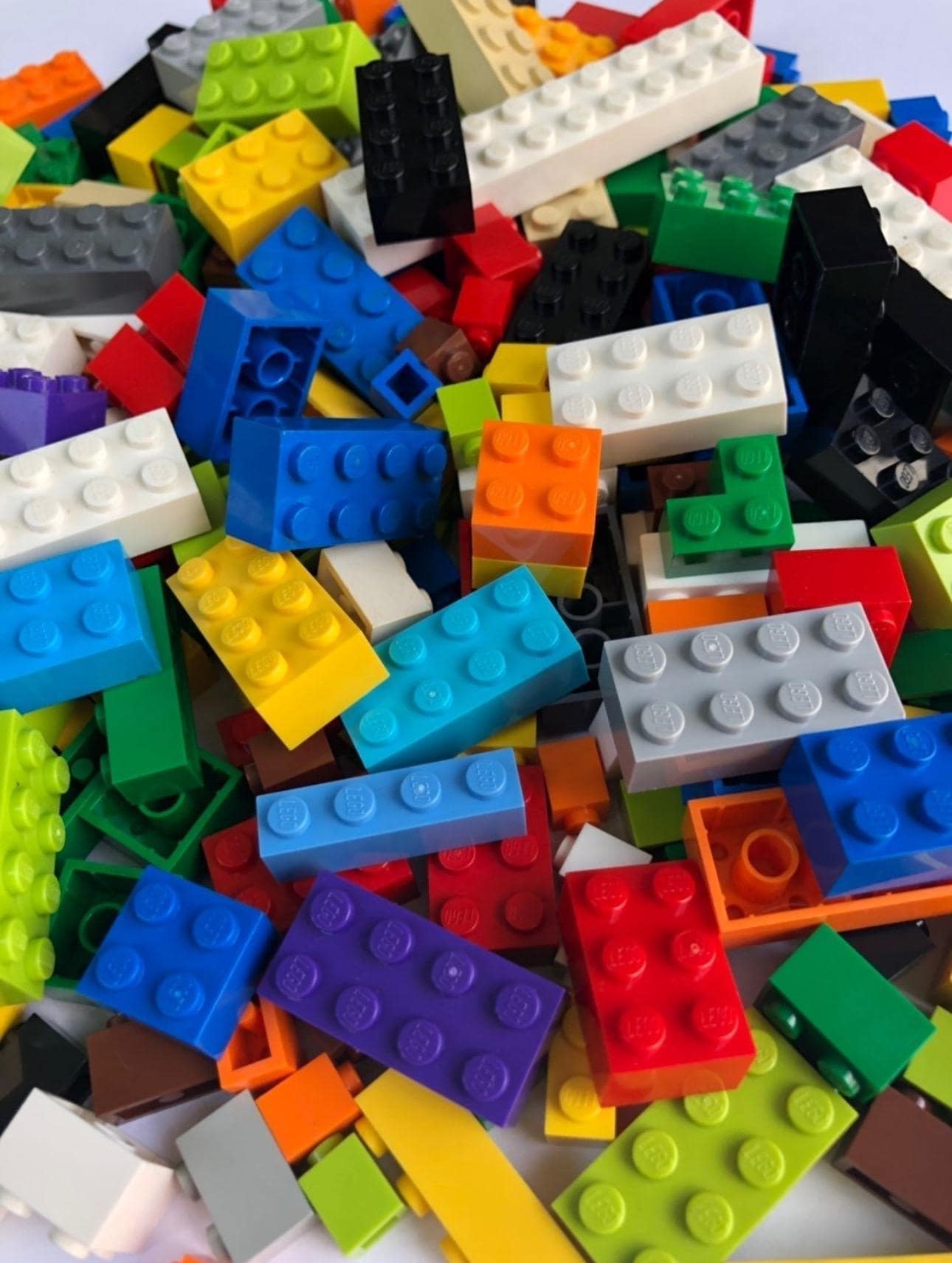 LEGO Blocks Only Assorted Sizes & Colors - 200 Piece Count
