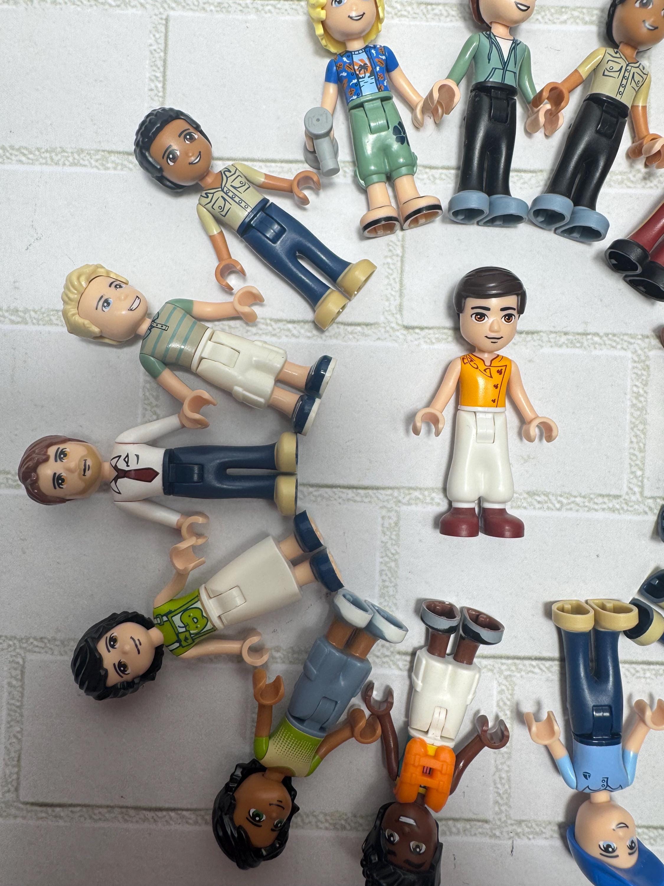 LEGO Friends Mini-Dolls – Boys Lot of 5 | Authentic LEGO Male Figures | Random Mix | Cleaned & Ready for Play | Replacement Characters