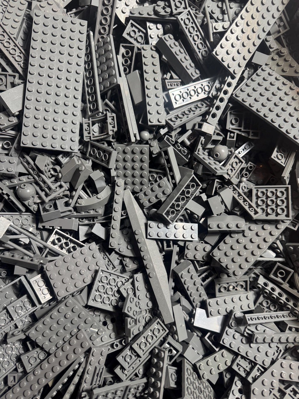 Dark Bluish Gray LEGO® Bricks – 100 Assorted Pieces for MOCs