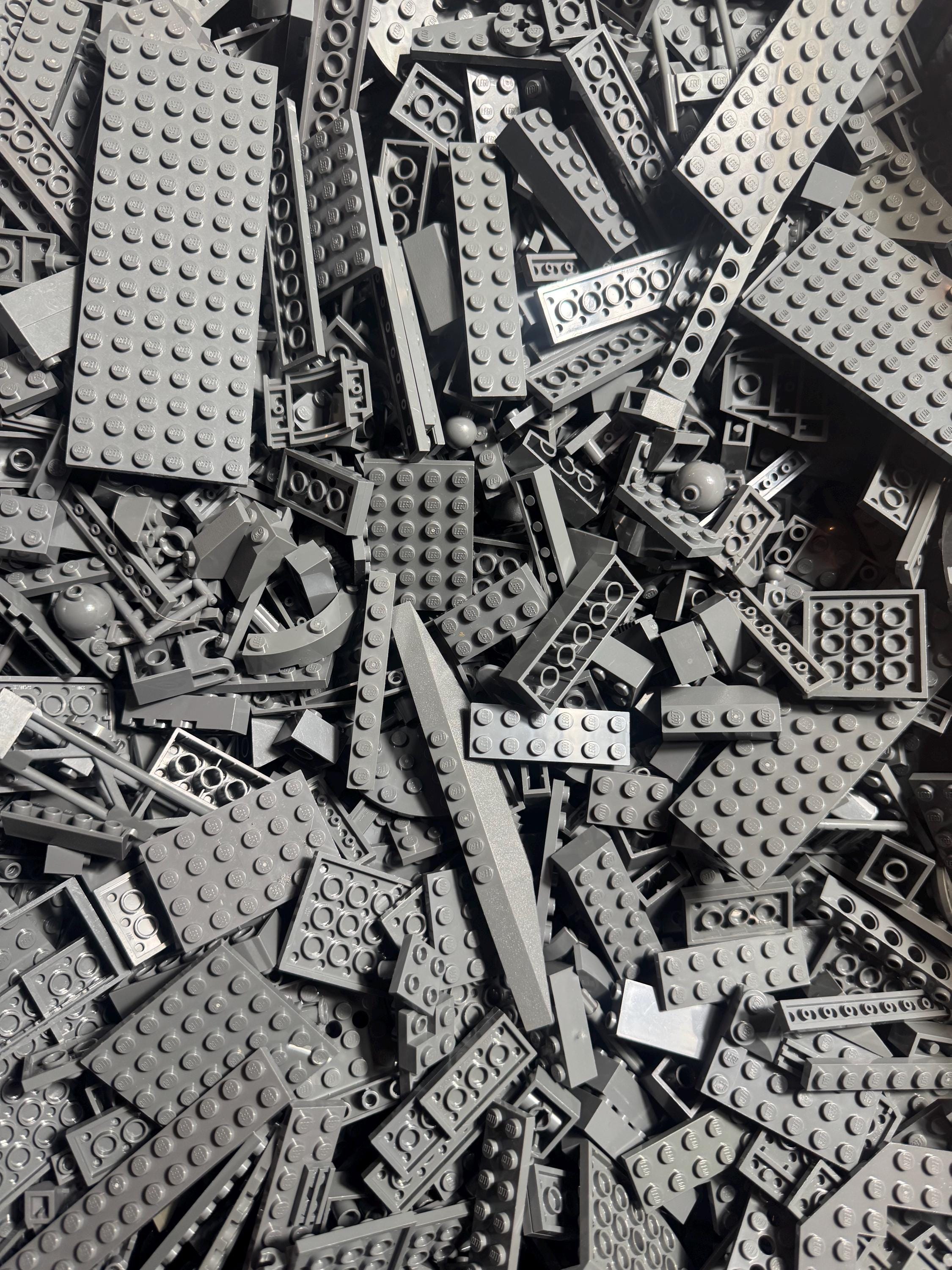 Dark Bluish Gray LEGO® Bricks – 100 Assorted Pieces for MOCs