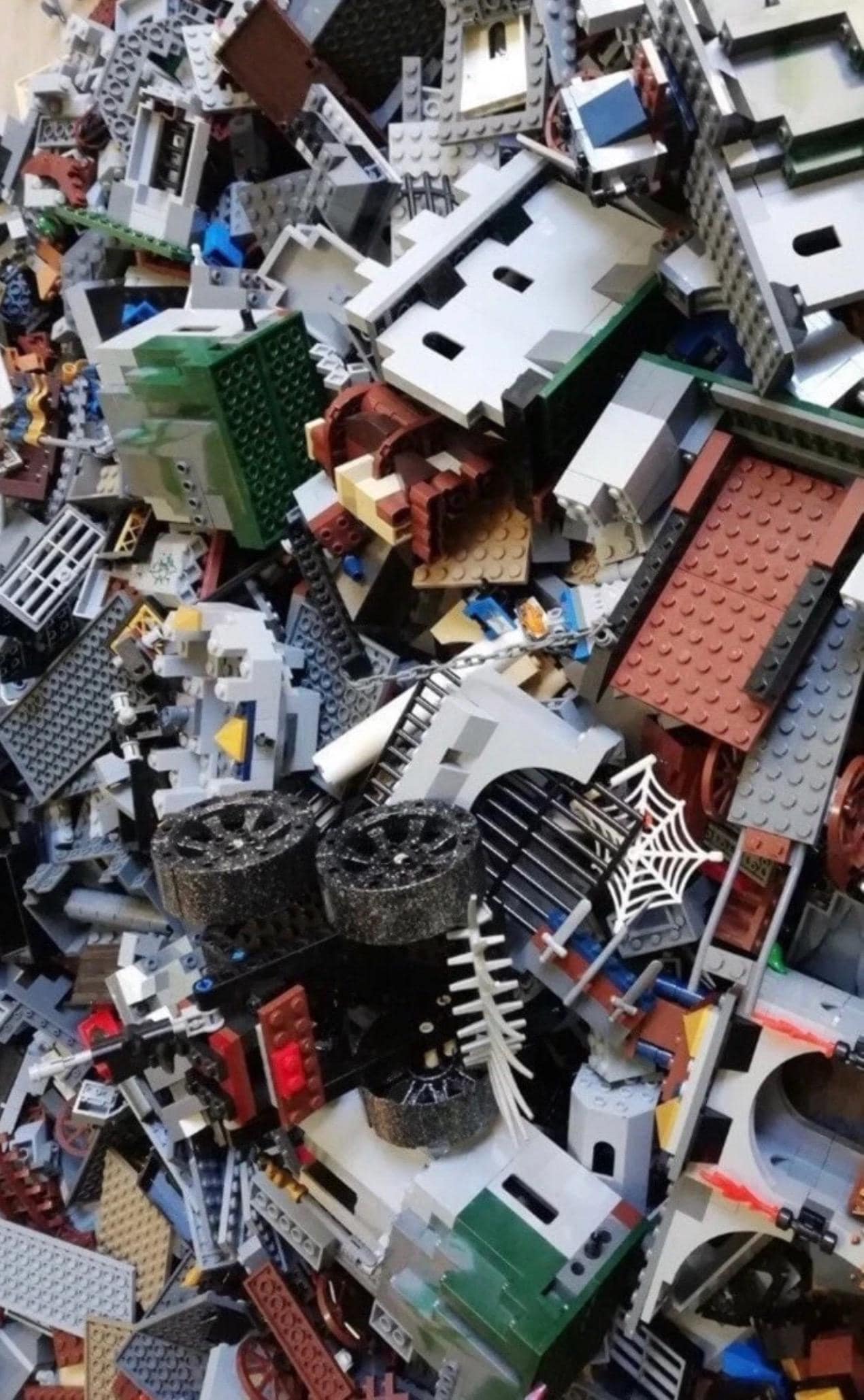 LEGO Castle Lot, 1 lb Bulk Bricks, Slopes & Accessories