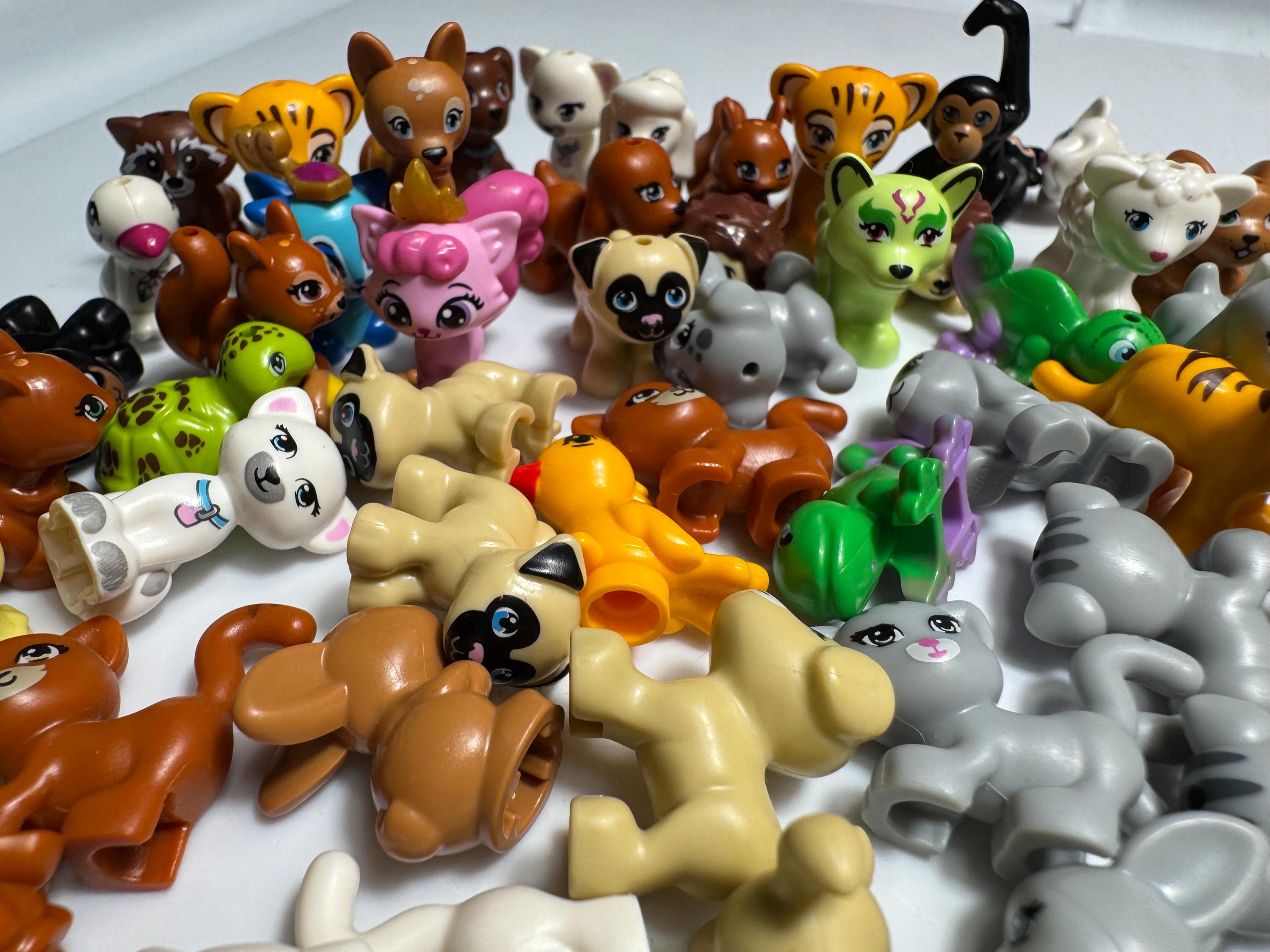 Genuine LEGO® Friends Animals Lot | 10 Assorted Pet Pack | Random Animal Bundle | Clean Used LEGO Friends Critters | Bulk