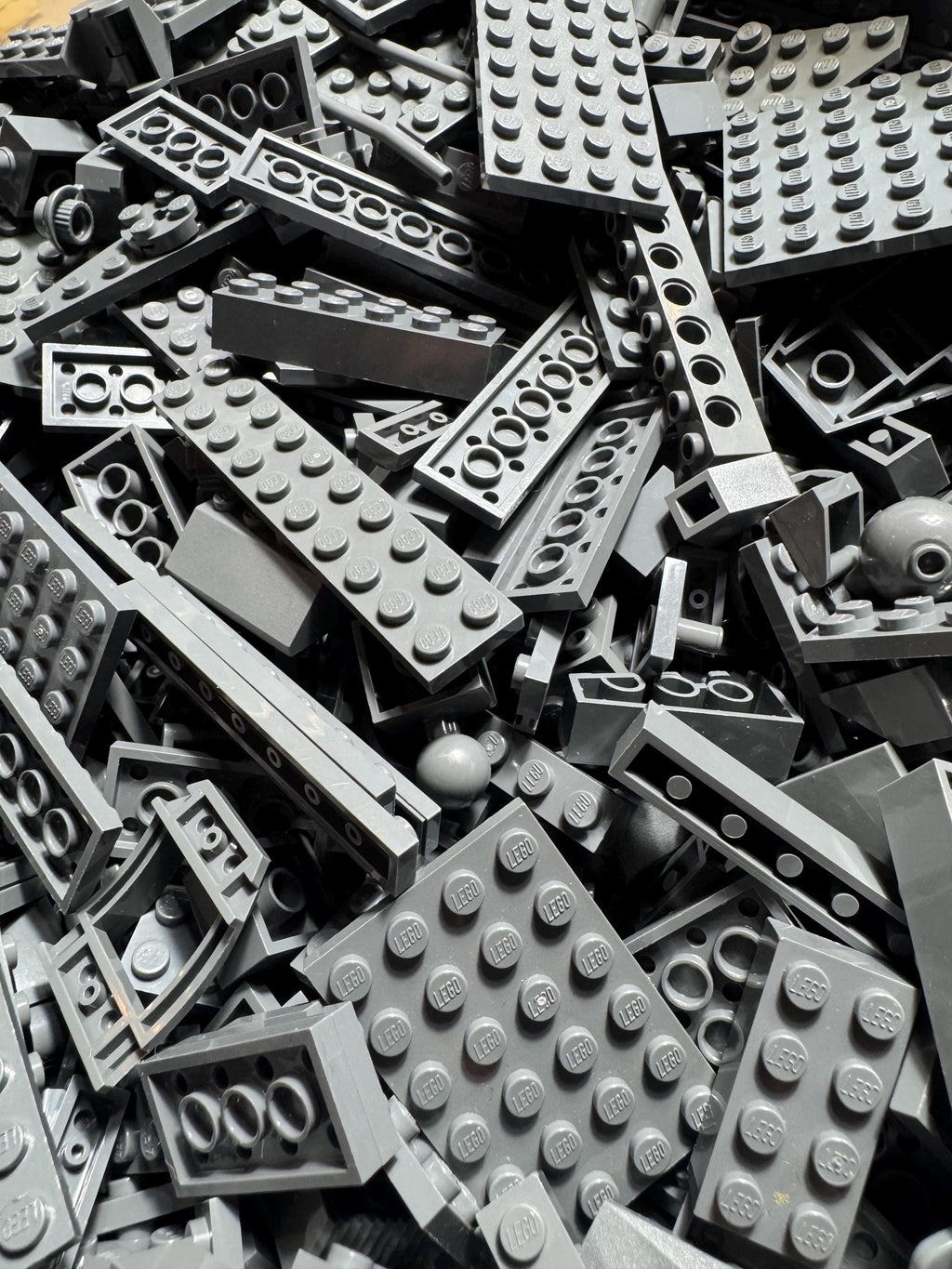 Dark Bluish Gray LEGO® Bricks – 100 Assorted Pieces for MOCs