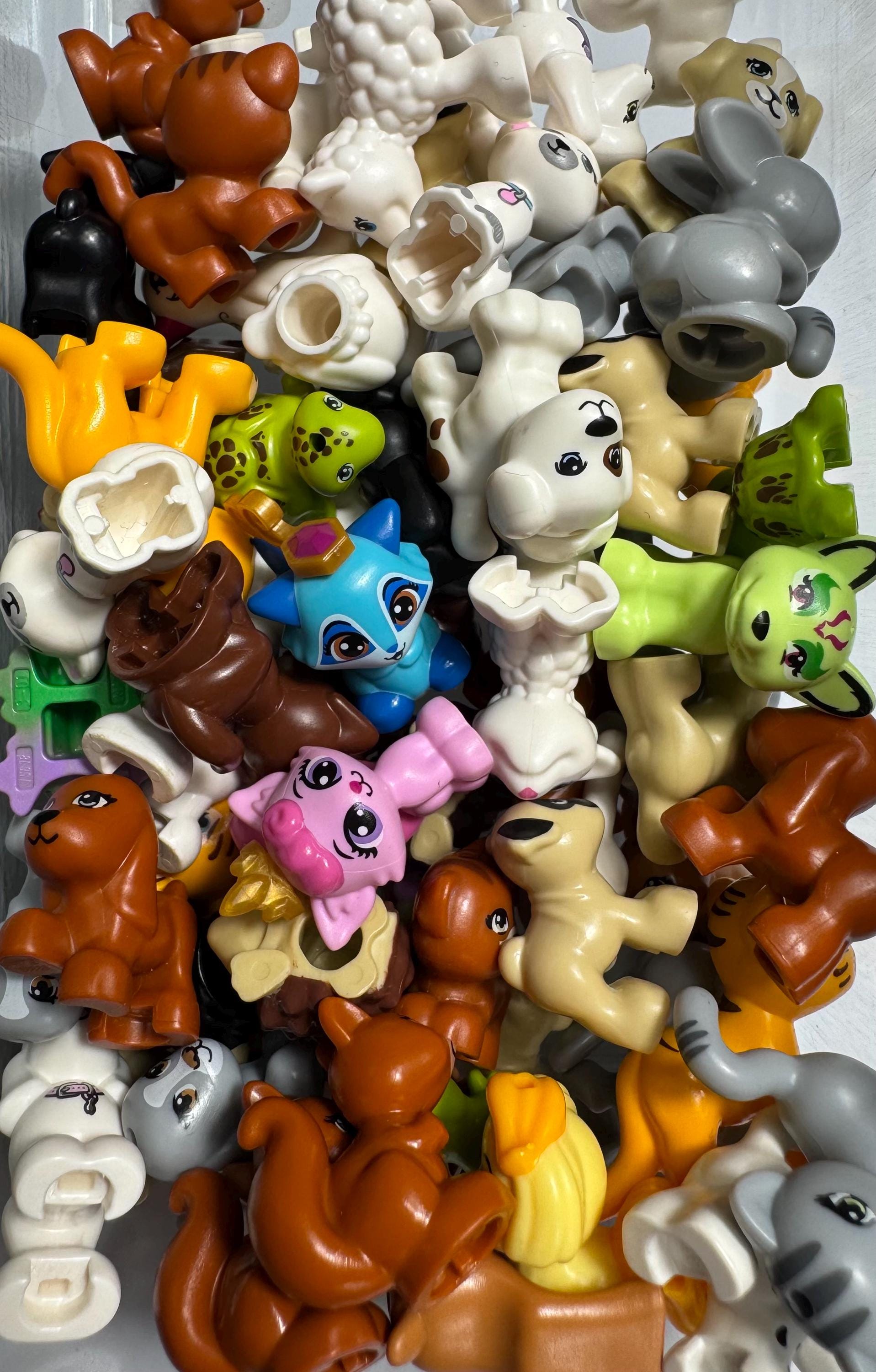 Genuine LEGO® Friends Animals Lot | 10 Assorted Pet Pack | Random Animal Bundle | Clean Used LEGO Friends Critters | Bulk