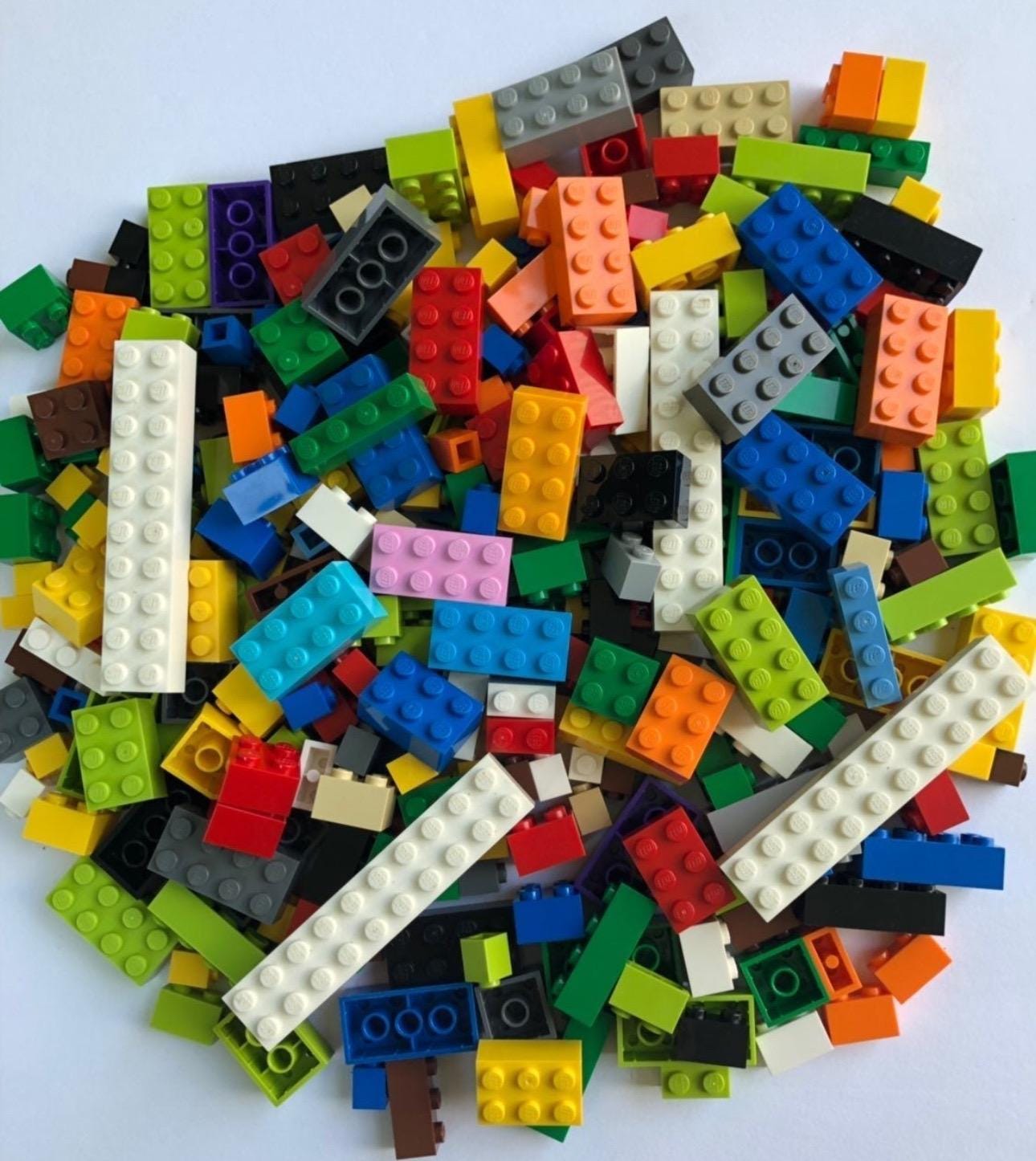 LEGO Blocks Only Assorted Sizes & Colors - 200 Piece Count