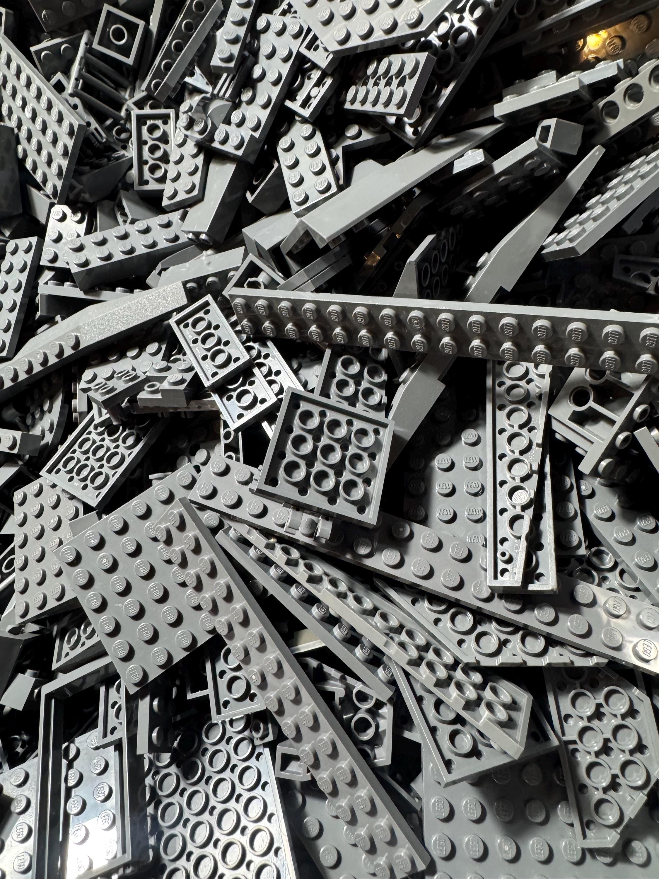 Dark Bluish Gray LEGO® Bricks – 100 Assorted Pieces for MOCs
